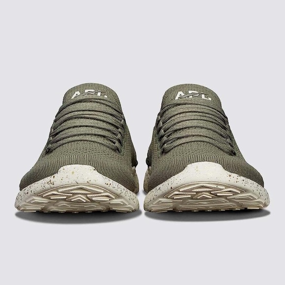 APL Techloom Breeze Running Sneakers Fatigue Pristine Speckle Green Men’s Size 9 - Picture 2 of 9